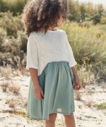 Vestido em malha e tecido | Weaving