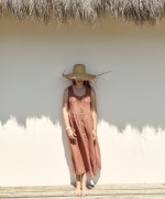 Vestido com abertura de bot�es | Weaving