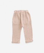 Trousers in organic cotton with pockets | Weaving
