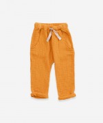 Trousers in organic cotton with pockets | Weaving