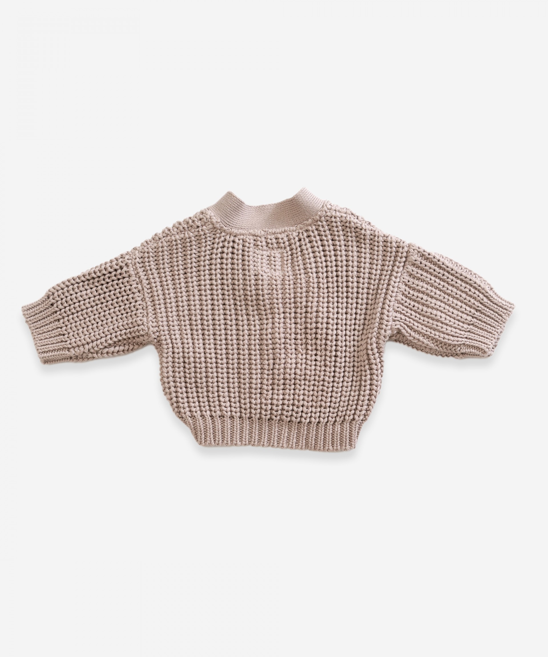 Chaqueta de punto con botones de resina | Weaving