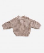 Chaqueta de punto con botones de resina | Weaving