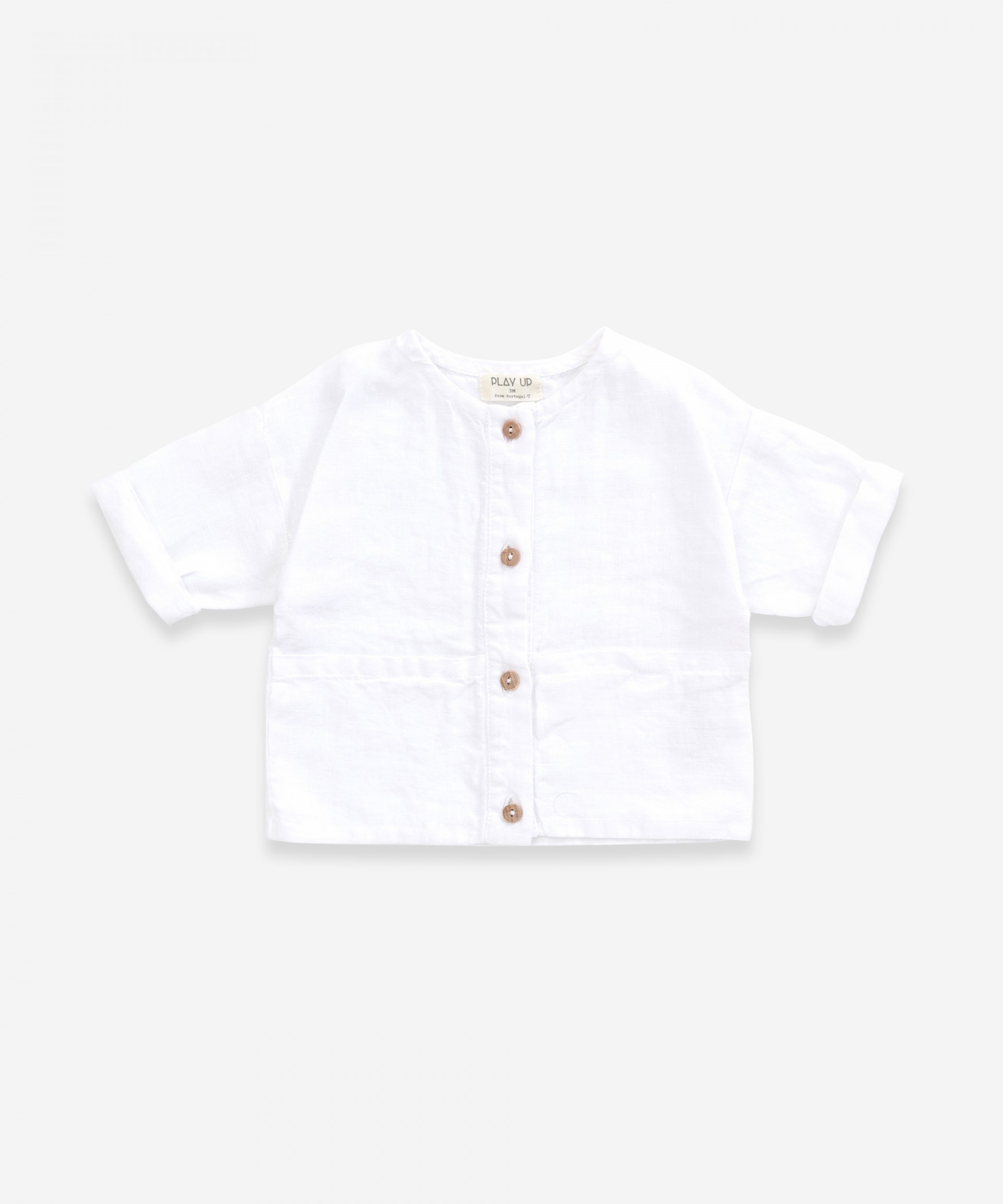 Linen shirt with pockets | Weaving