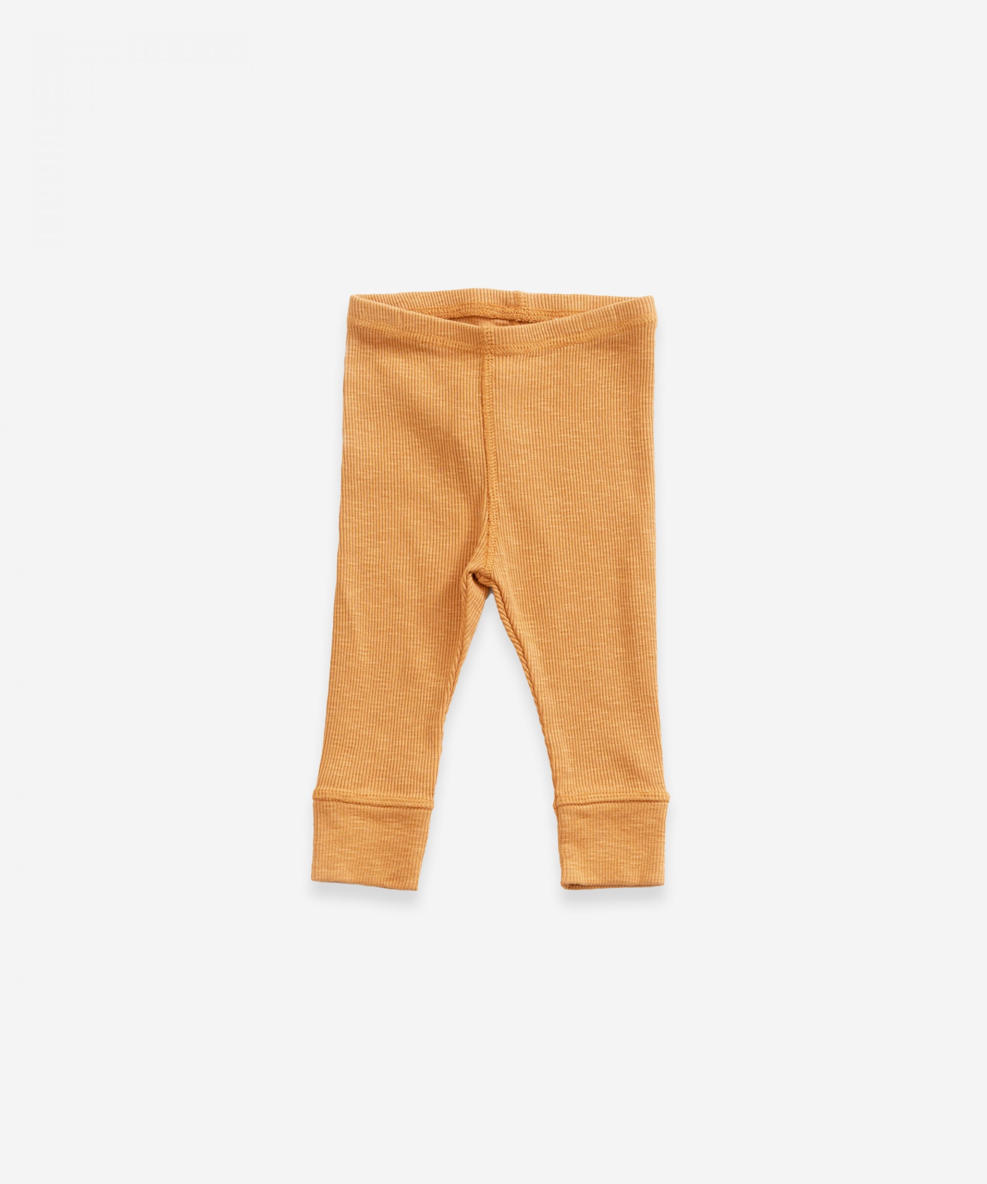 Leggings with elastic cuffs in organic cotton | Weaving