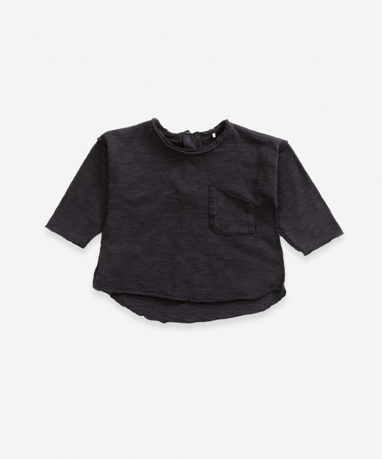 Camiseta de manga larga con bolsillos