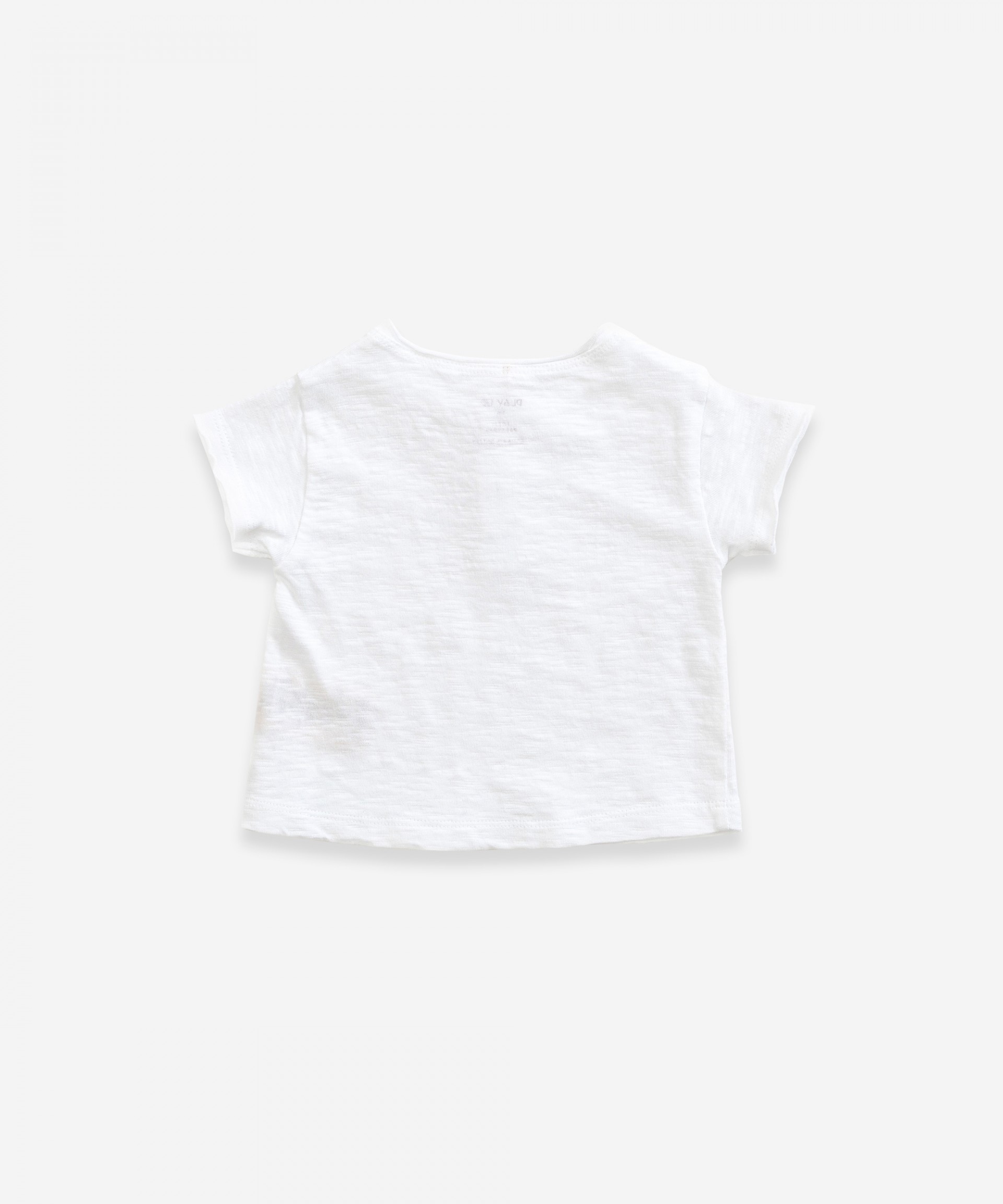 T-shirt in organic cotton with buttons | Weaving
