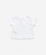 T-shirt in organic cotton with buttons | Weaving