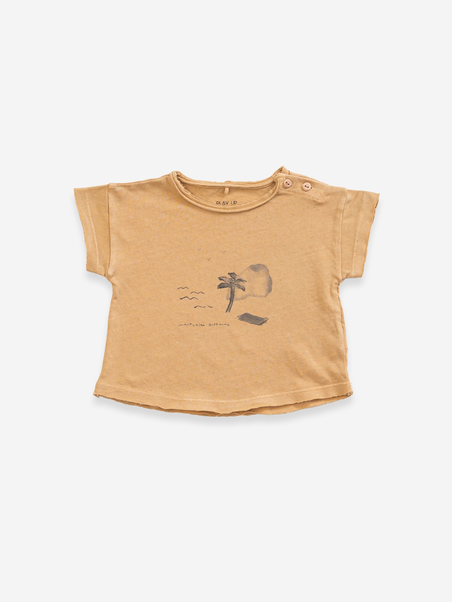 Camiseta con abertura en el hombro