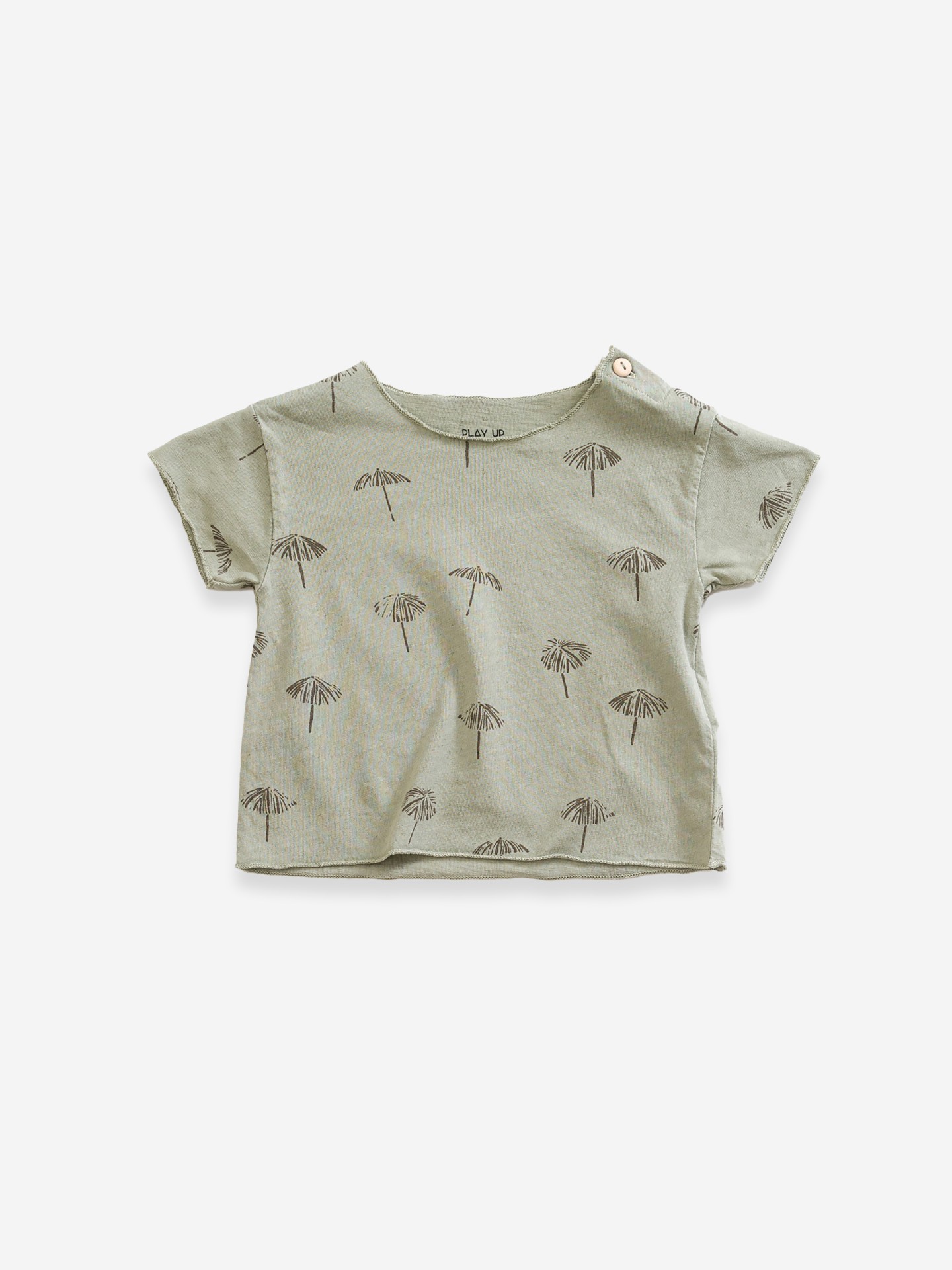 Camiseta con estampado de sombrilla