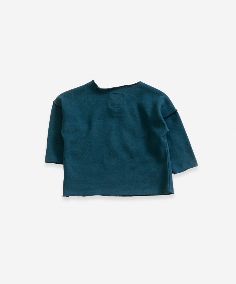 Jersey con bot�n de madera