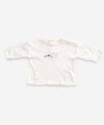 Long-sleeved t-shirt in organic cotton | Weaving