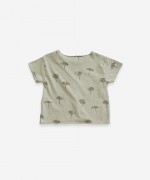 T-shirt in organic cotton and linen | Weaving