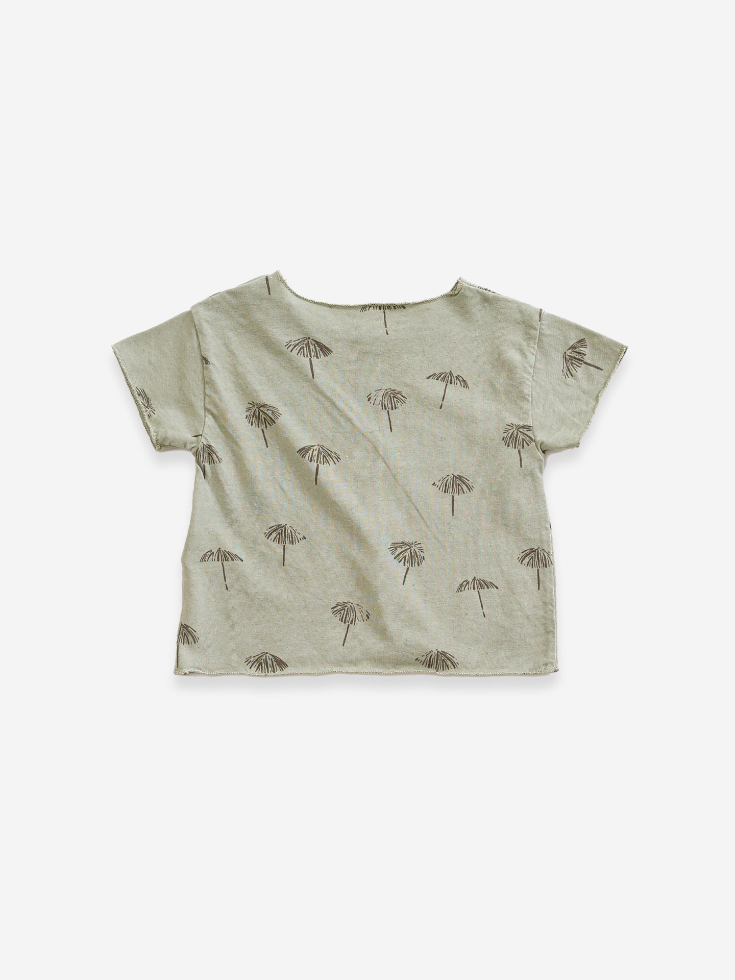 Camiseta con estampado de sombrilla