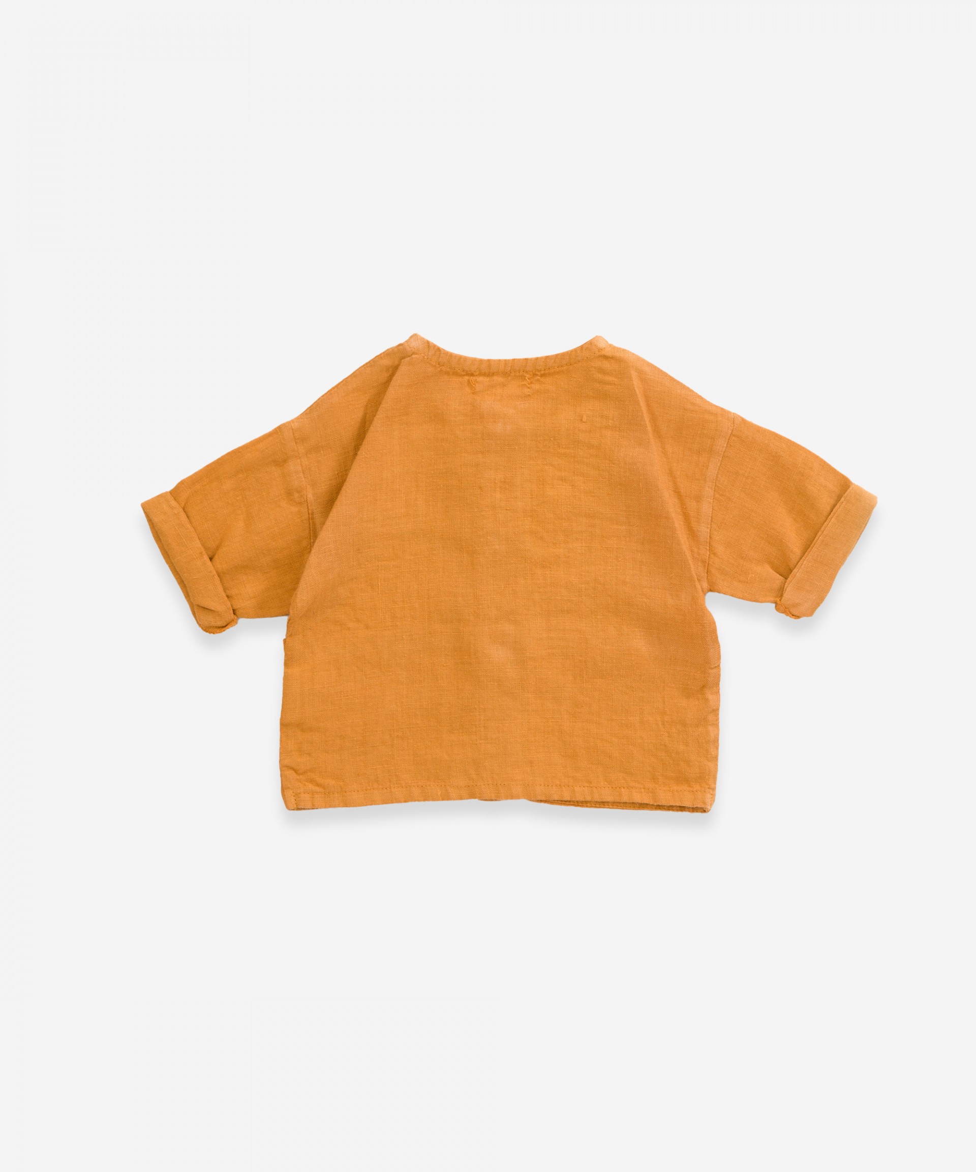 Camisa de lino con bolsillos | Weaving