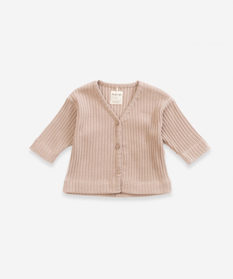 Cardigan in organic cotton