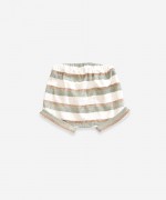 Pantal�n corto de algod�n org�nico a rayas | Weaving