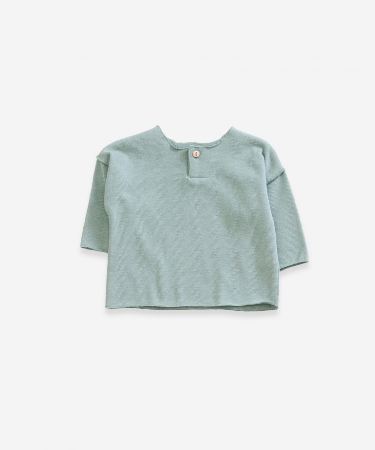 Jersey con bot�n de madera