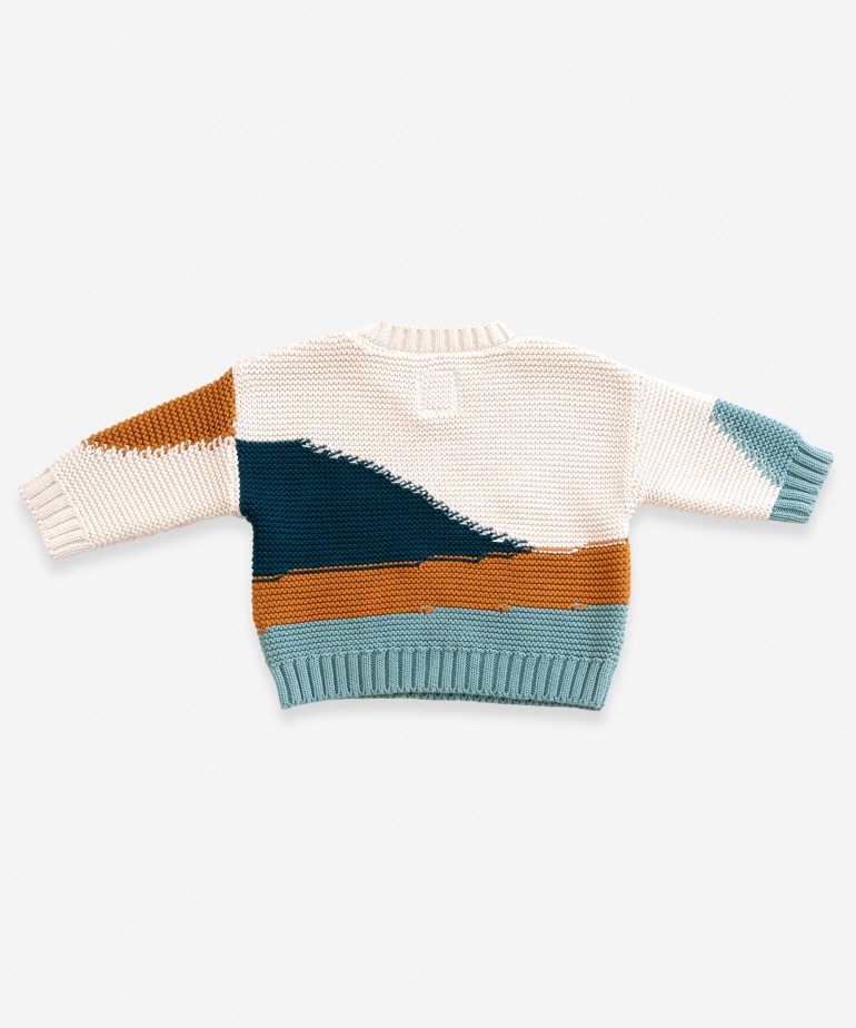Multicolour knitted sweater