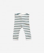 Leggings de algod�n org�nico a rayas | Weaving