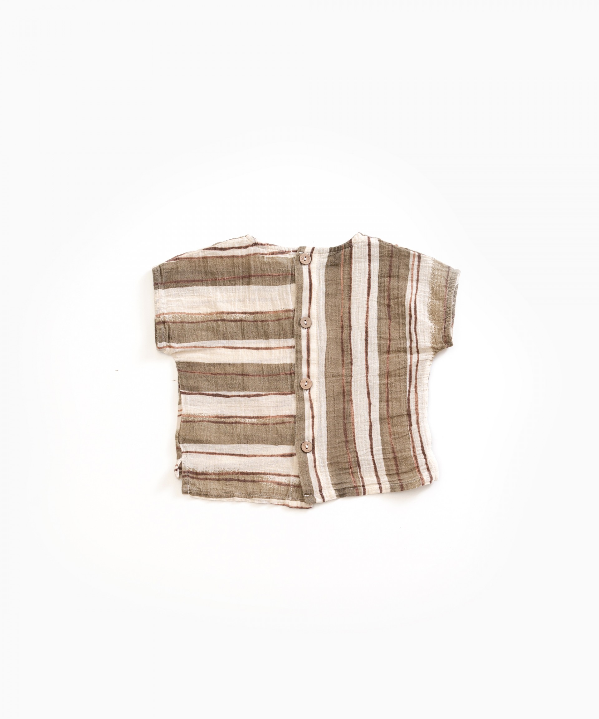 Camisa em tecido com abertura nas costas | Weaving