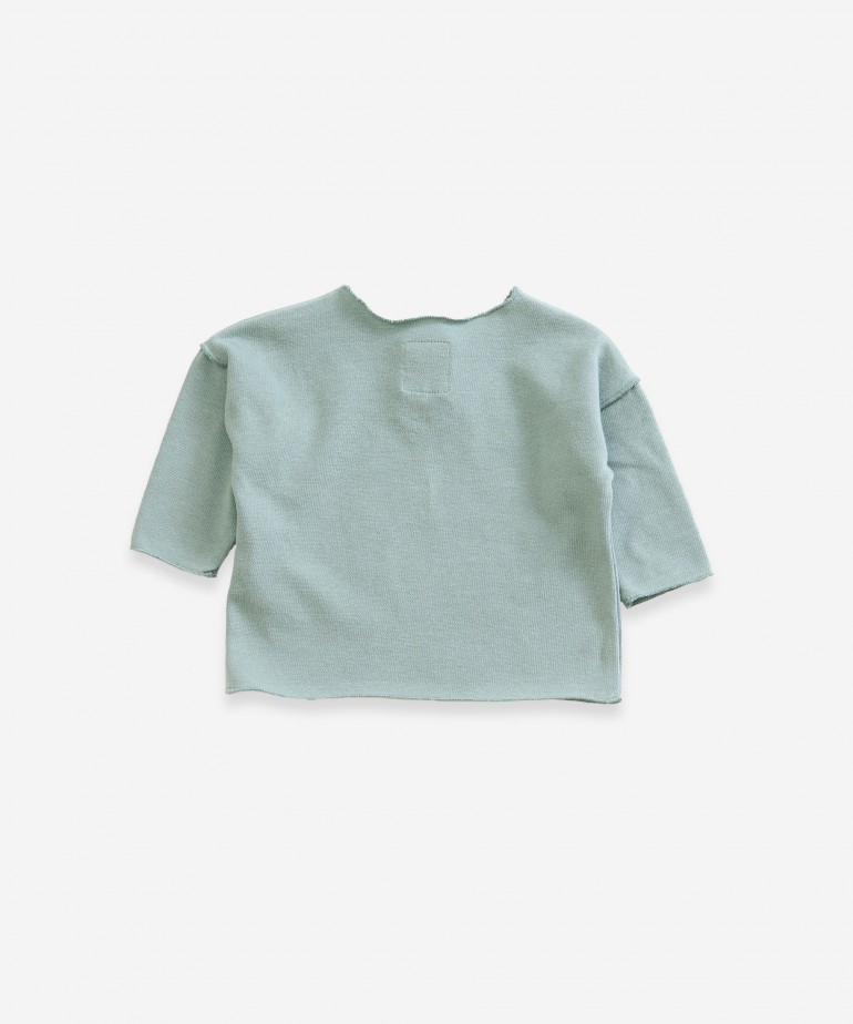 Jersey con bot�n de madera