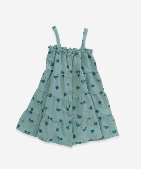 Vestido com estampado de sol