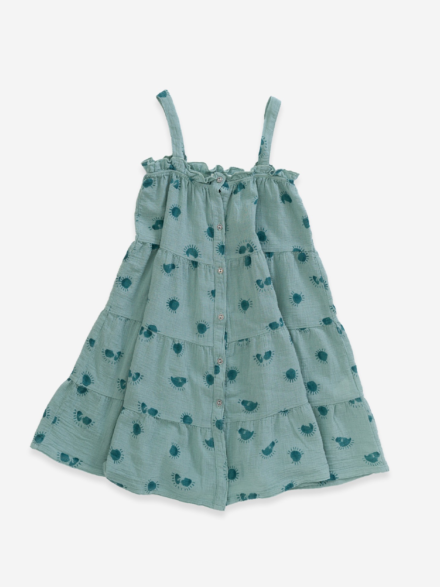 Vestido com estampado de sol