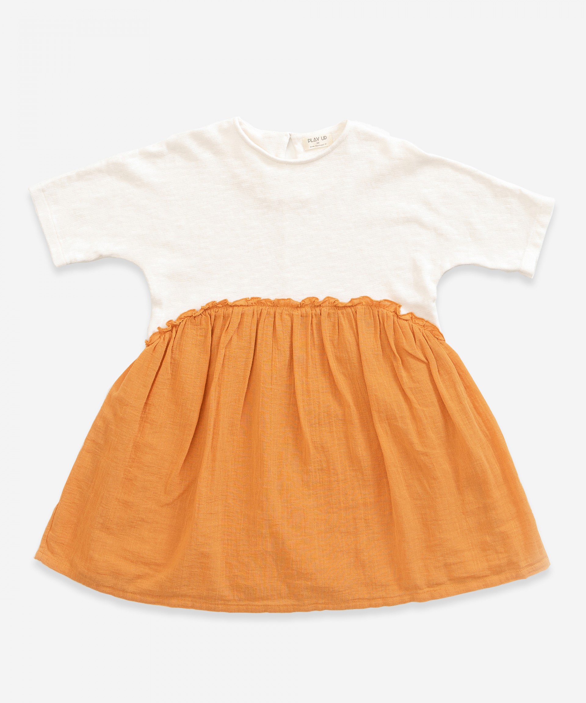 Vestido em malha e tecido | Weaving