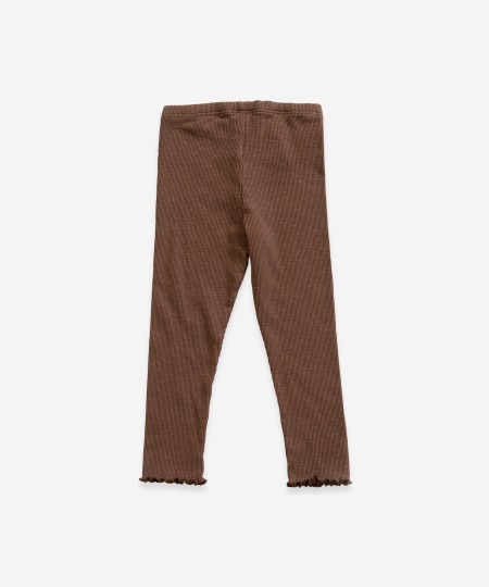 Leggings de punto de algodón orgánico