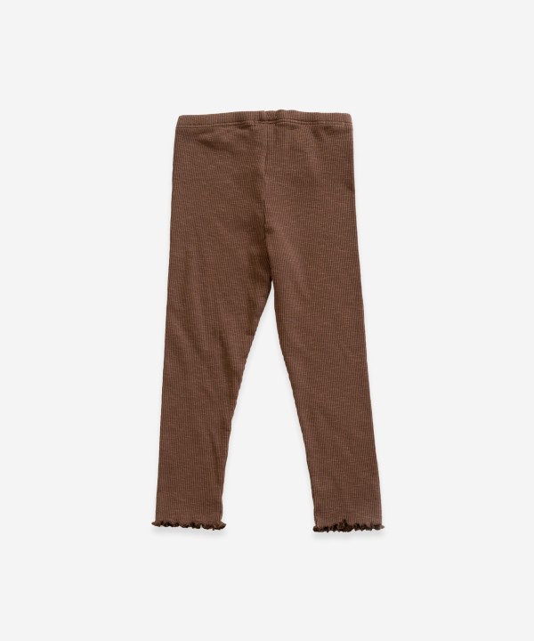 Leggings de punto de algodón orgánico