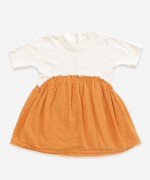 Vestido em malha e tecido | Weaving