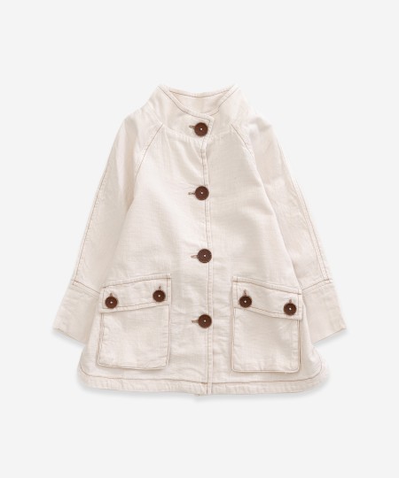 Chaqueta con bolsillos y cintur�n