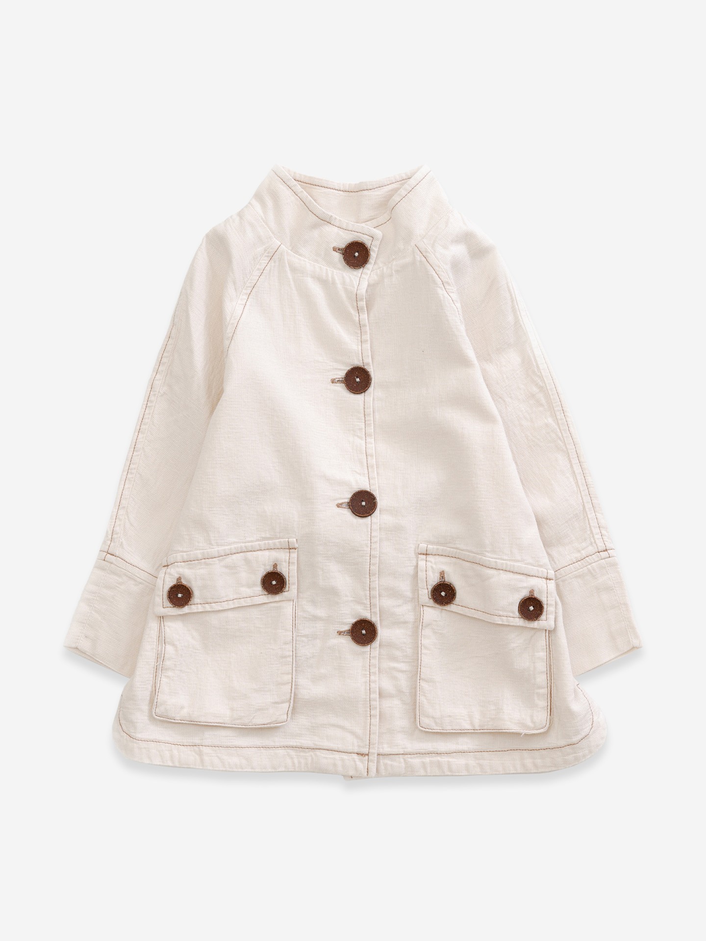 Casaco com bolsos e cinto