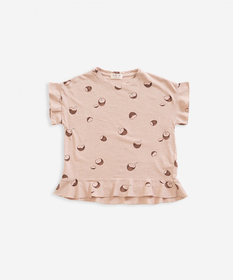 T-shirt com estampado de c�cos