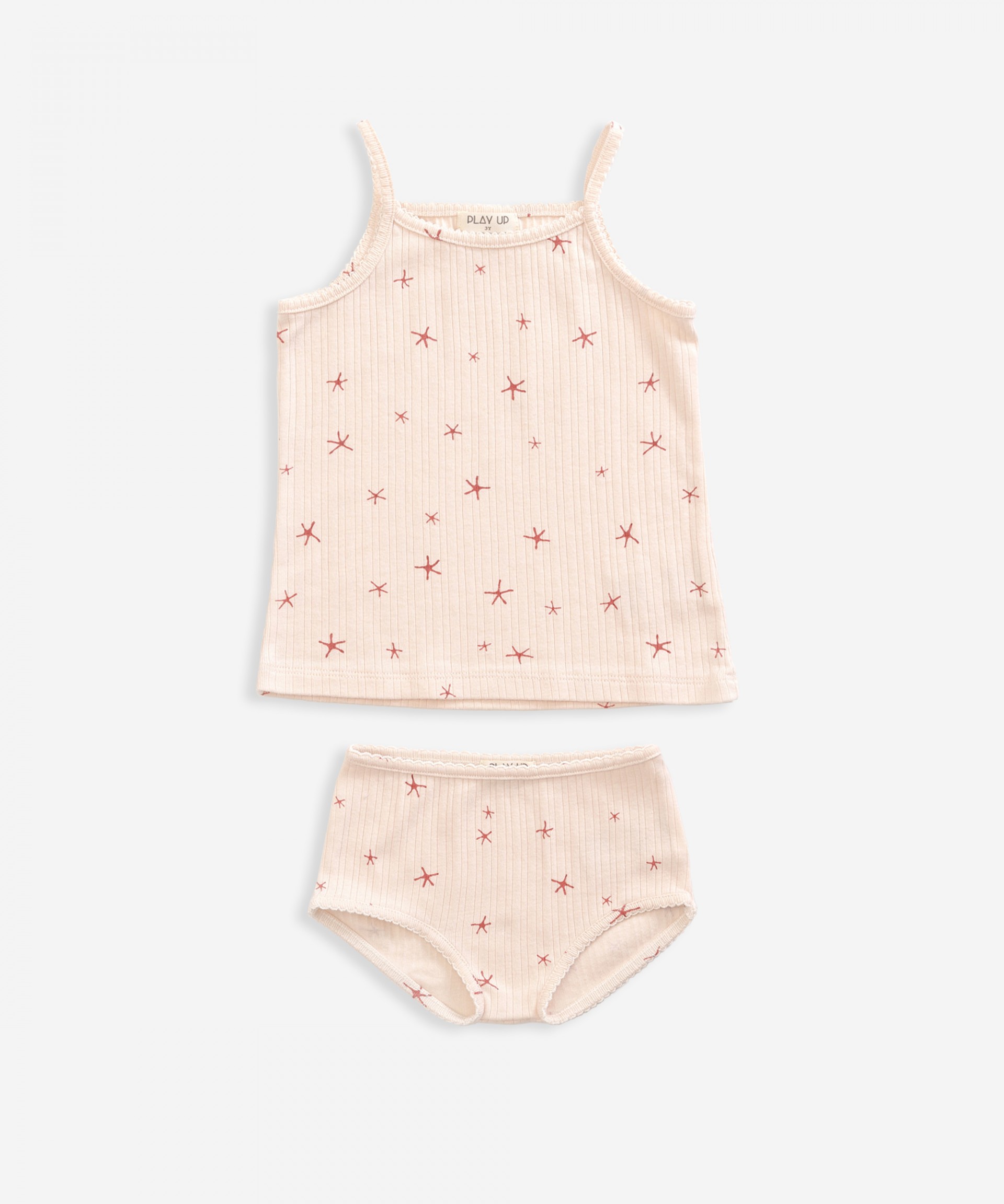 Conjunto de camisola de al�as e cueca em malha | Weaving