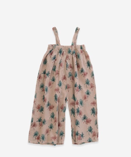 Macacão em tecido com estampado