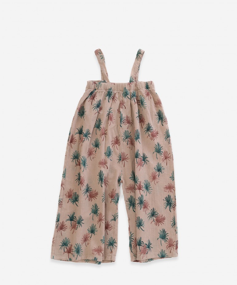 Macac�o em tecido com estampado