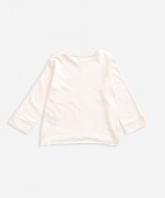 T-shirt de manga comprida em algod�o org�nico | Weaving