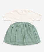 Vestido em malha e tecido | Weaving