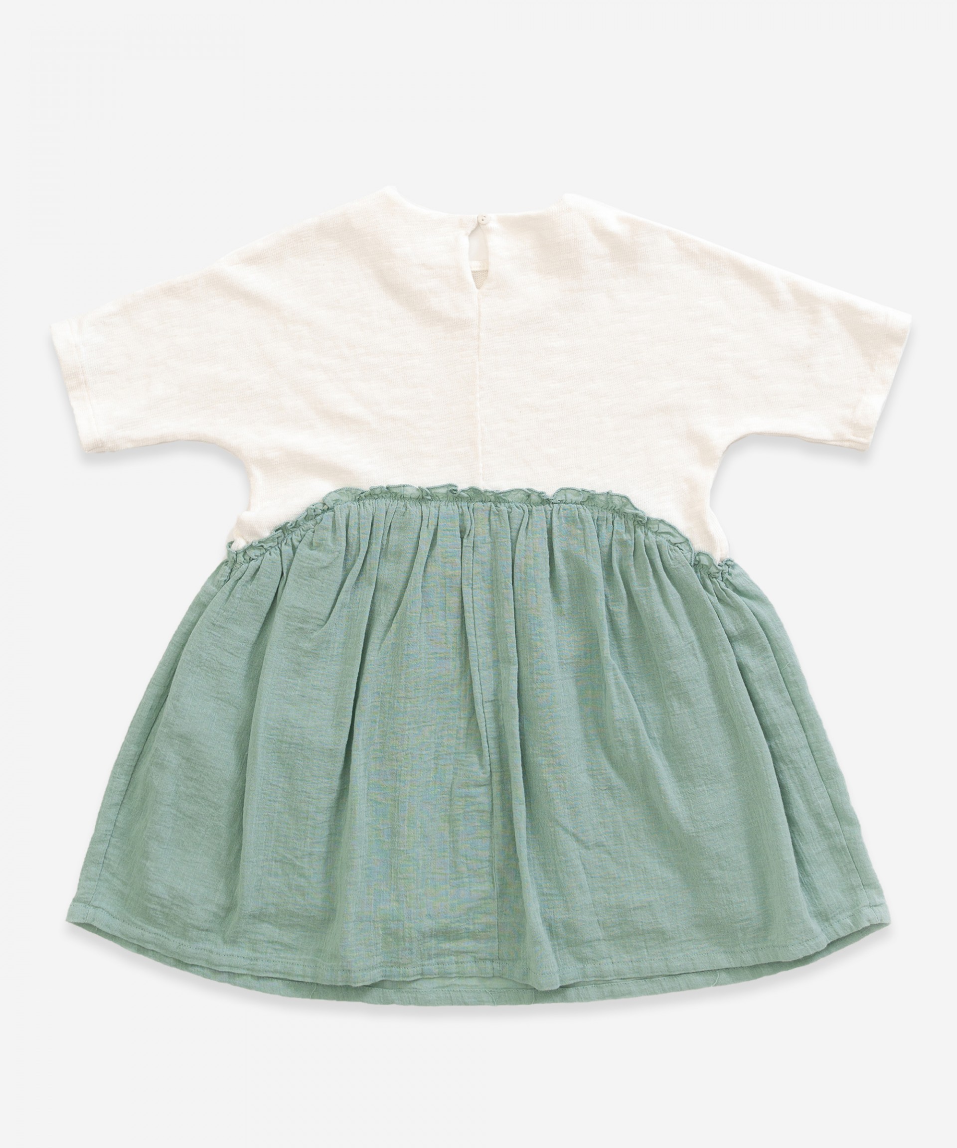 Vestido em malha e tecido | Weaving