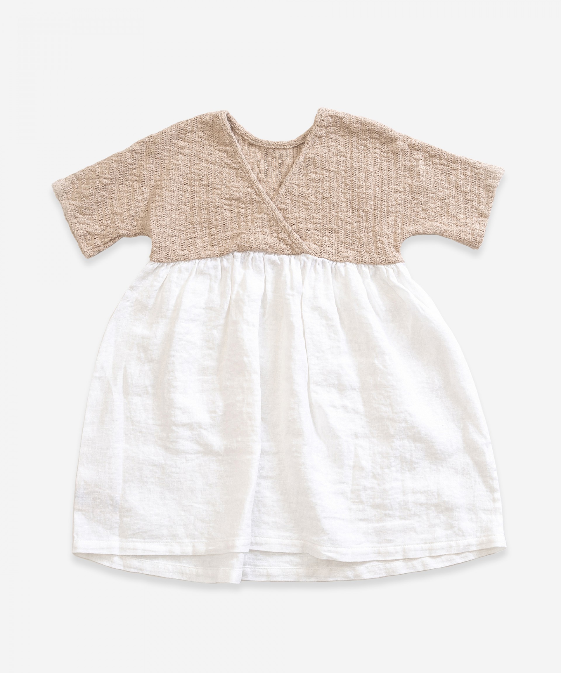 Vestido com mistura de linho e algod�o org�nico | Weaving