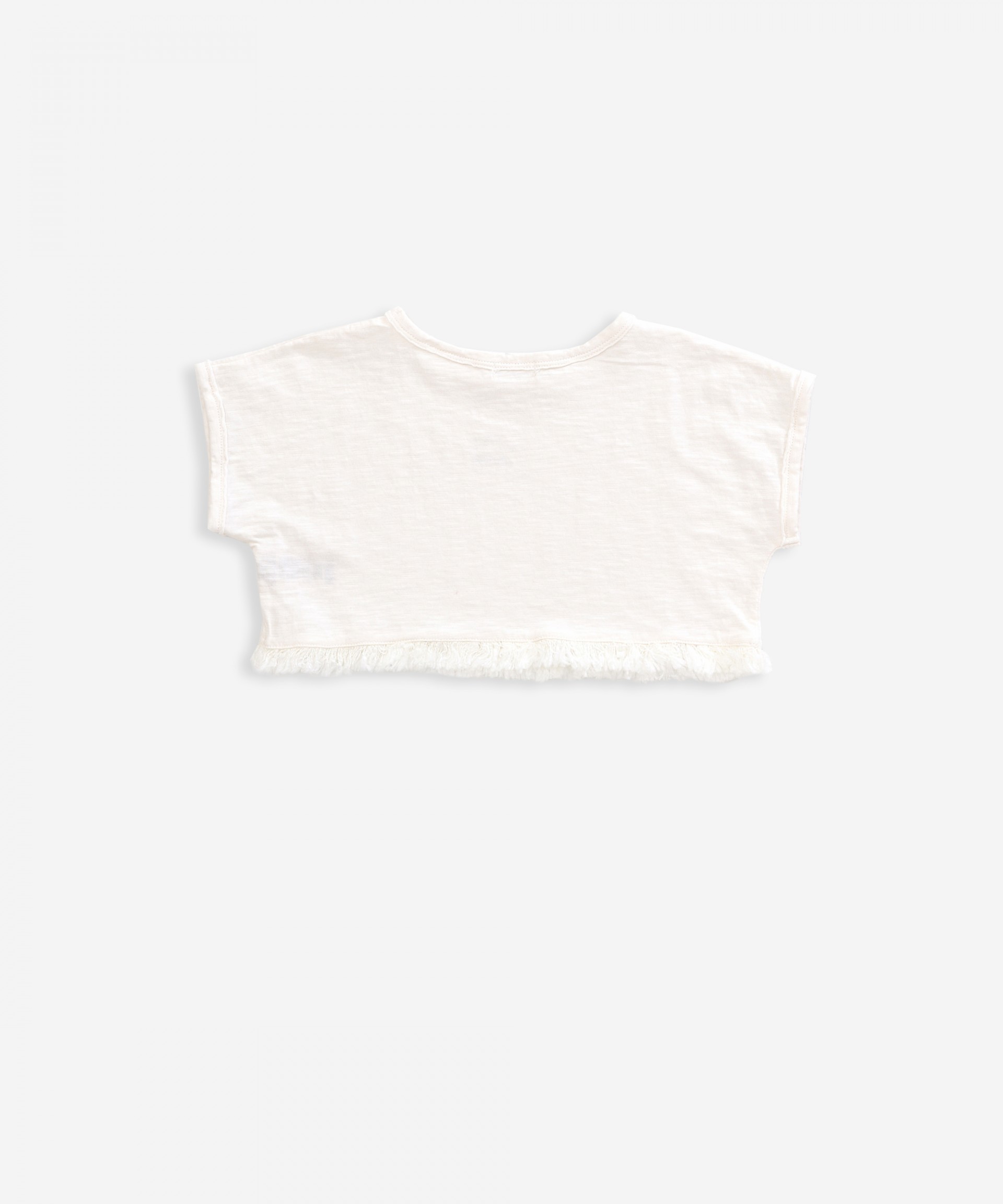 T-shirt curta em algod�o org�nico | Weaving