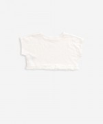 T-shirt curta em algod�o org�nico | Weaving