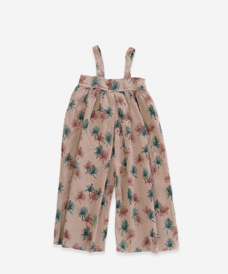 Jumpsuit in fabric with print