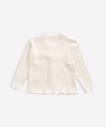 Casaco de malha com folho | Weaving