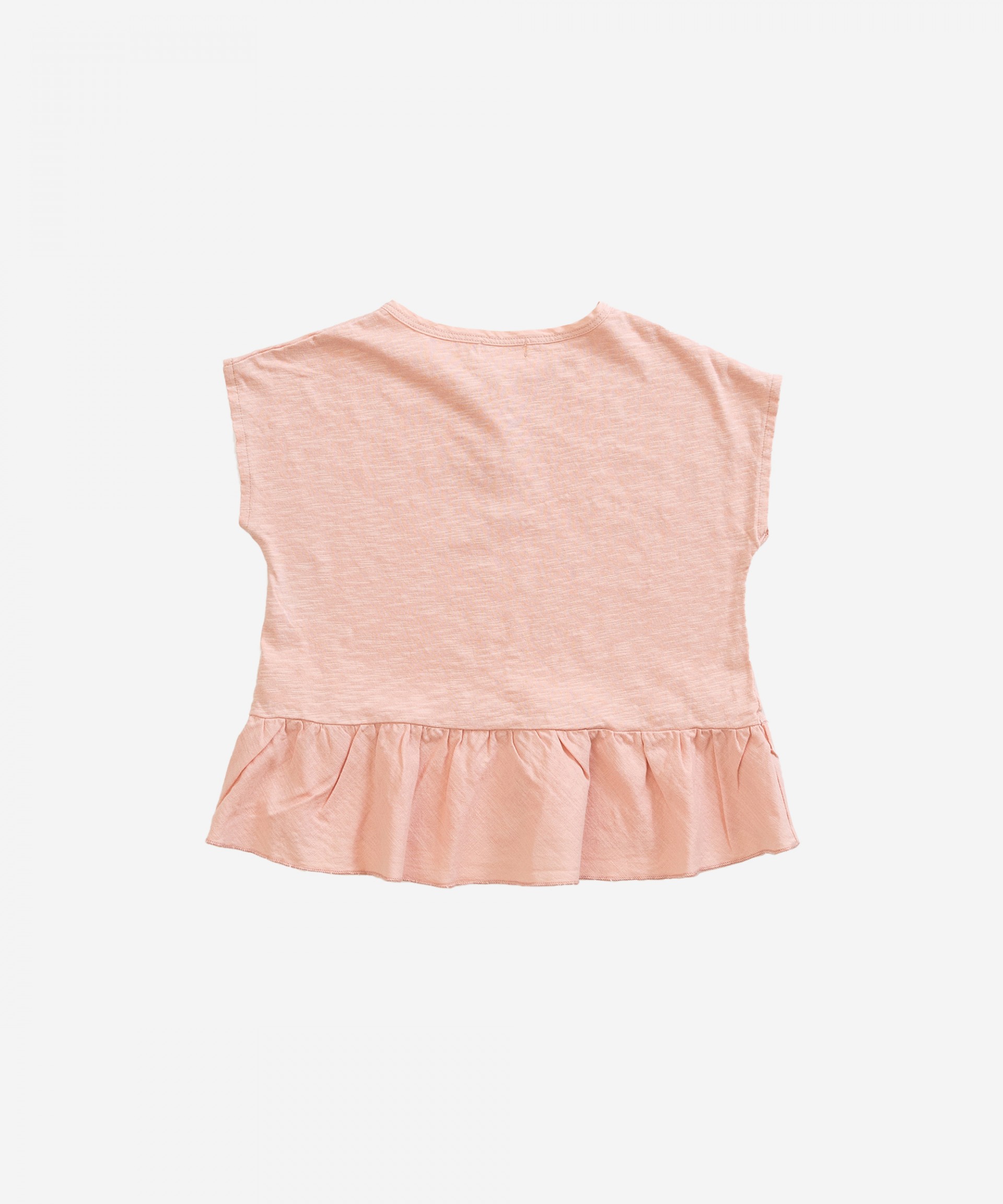 T-shirt em algod�o org�nico com folho| Weaving