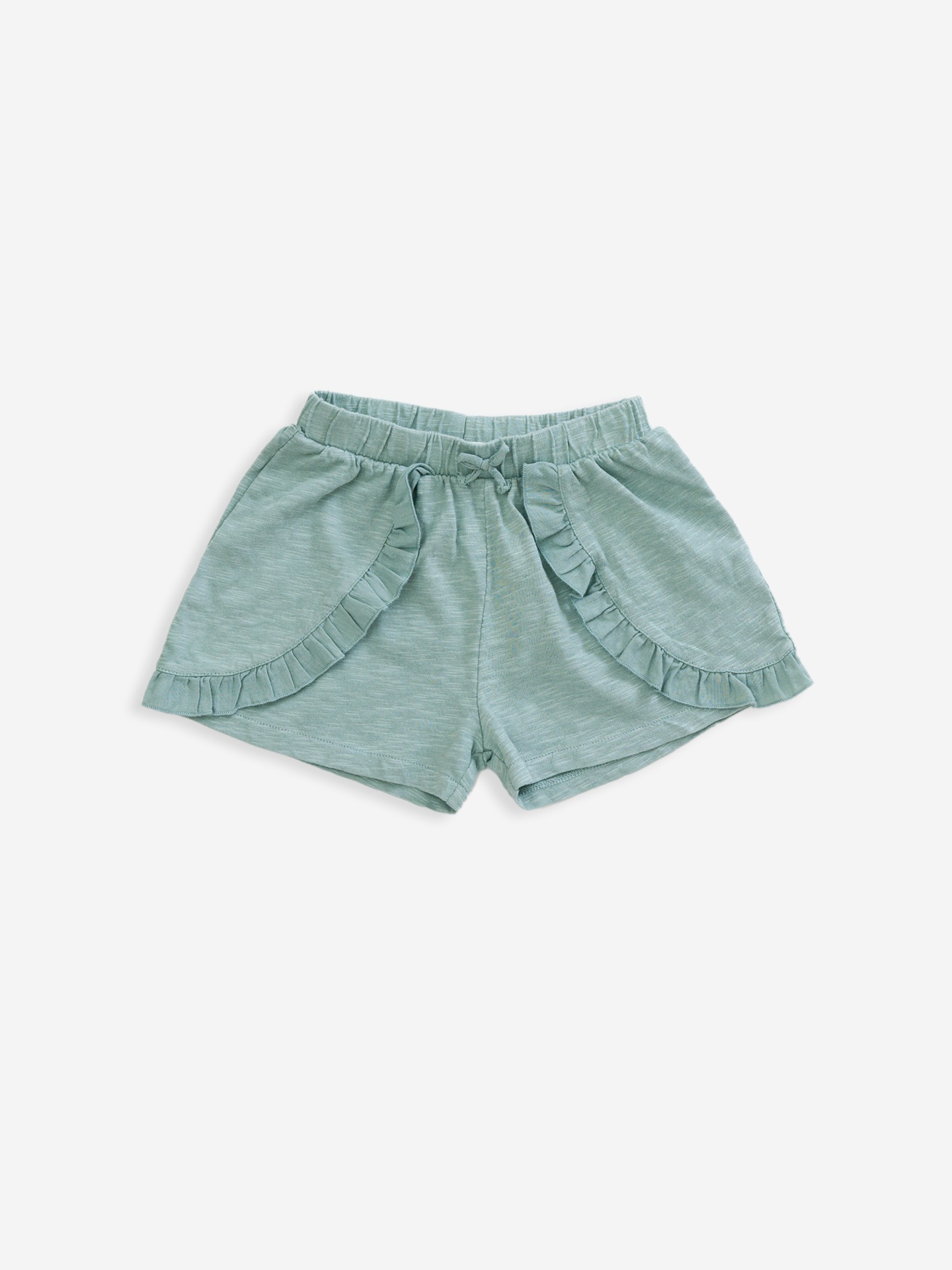 Calção com aplicação de folho