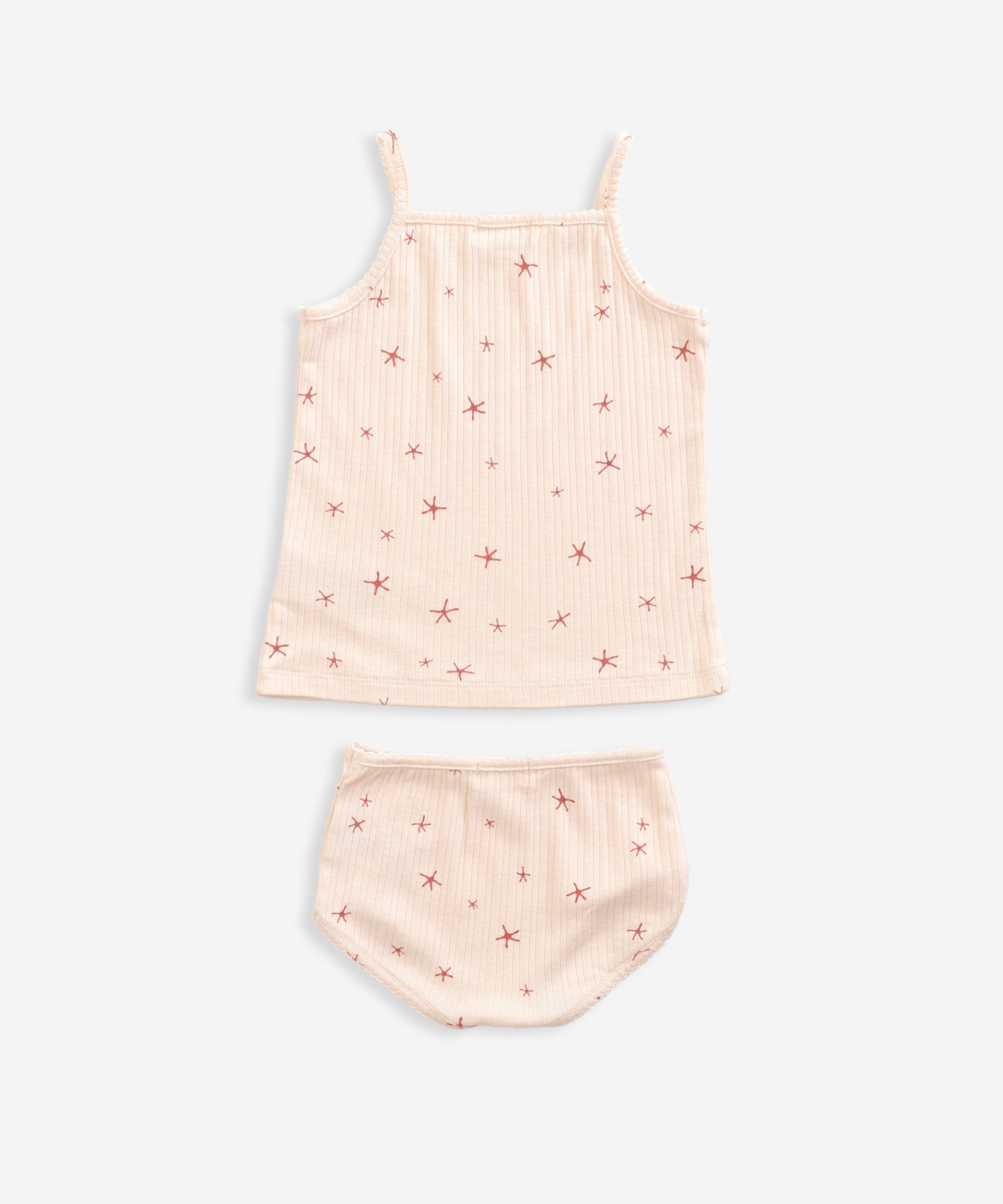 Conjunto de camisola de al�as e cueca em malha | Weaving