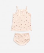 Conjunto de camisola de al�as e cueca em malha | Weaving