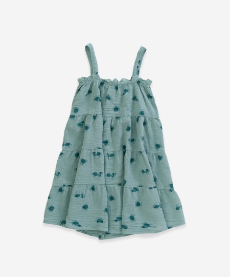 Vestido com estampado de sol